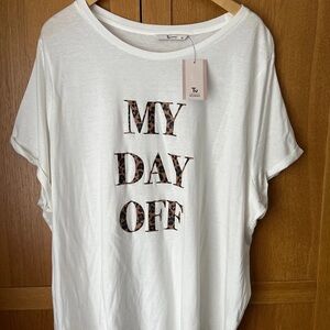 White 'My Day Off' Kids T-Shirt